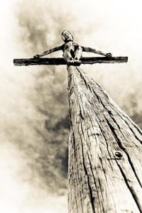 jesus on a tree-cross